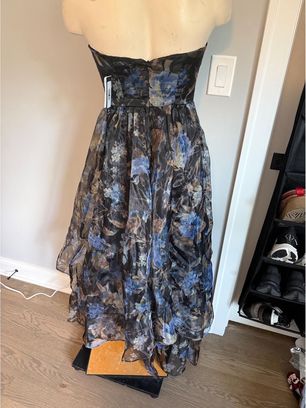 Lulus New Strapless Floral High-Low Dress with Tags - Picture 9 of 15